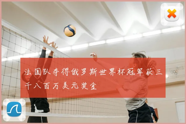 法国队夺得俄罗斯世界杯冠军获三千八百万美元奖金